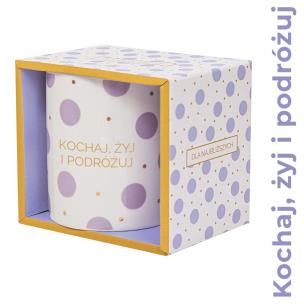 Opakowanie Kubek prezentowy Kochaj, żyj i podróżuj