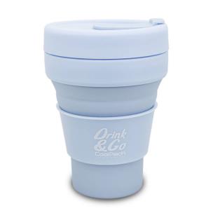 Opakowanie Kubek silikonowy 355 ml pastelowy powder blue