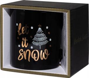 Opakowanie Kubek świąteczny z napisem Let It Snow