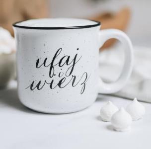 Opakowanie Kubek vintage - Ufaj wierz