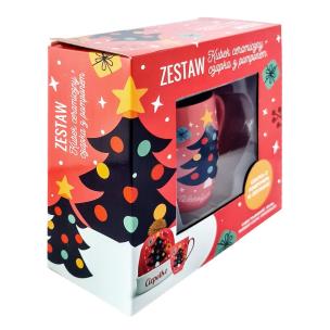 Opakowanie Kubek z czapką Ciepełko róż