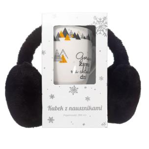 Opakowanie Kubek z nausznikami. Kawa na chłodne dni