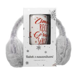 Opakowanie Kubek z nausznikami. Zimne ręce, gorące serce