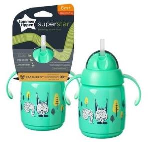 Opakowanie Kubek z obciążoną słomką 300ml zielony