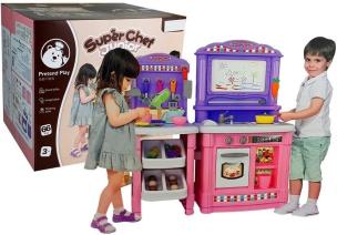 Kuchnia + akcesoria różowa 66el. Wydawca: Leantoys. Multiszop.pl Opakowanie Kuchnia + akcesoria różowa 66el