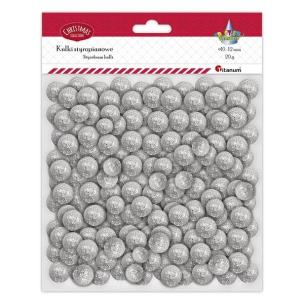 Opakowanie Kulki styropianowe mix srebrne 20g