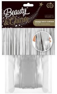 Opakowanie Kurtyna matowa srebrna 100x200cm