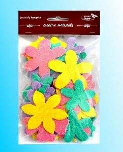 Opakowanie Kwiatki brokatowe 60szt