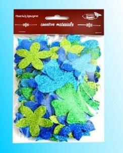 Opakowanie Kwiatki brokatowe 60szt