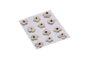 Opakowanie Kwiatki dekoracyjne 18mm ecru 12szt