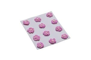 Opakowanie Kwiatki dekoracyjne 18mm jasny różowy 12szt