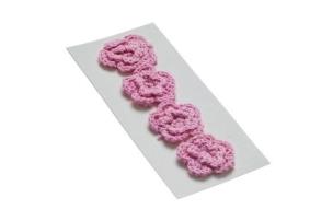 Opakowanie Kwiatki dekoracyjne 35mm jasny różowy 4szt