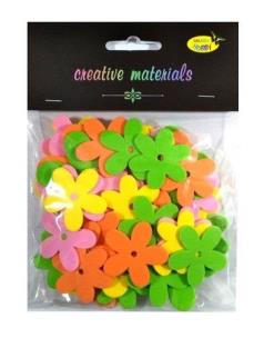 Opakowanie Kwiatki z pianki miks wiosenny 56szt