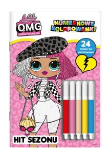 Okładka książki L.O.L Surprise! OMG Numerkowe kolorowanki