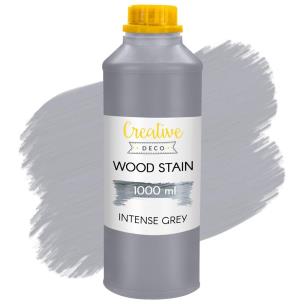 Opakowanie Lakierobejca wodna do drewna szara butelka 1L