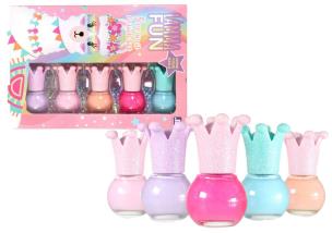 Opakowanie Lakiery do malowania paznokci Korona 5 kolorów