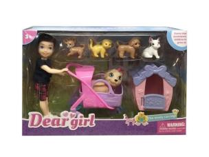 Opakowanie Laleczka 14cm + wózek