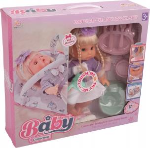 Opakowanie Lalka bobas dziewczynka sikająca z nosidełkiem