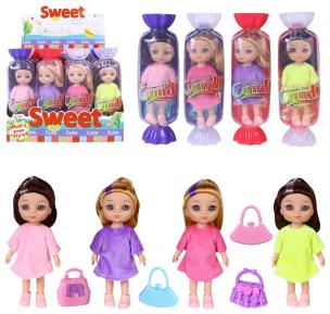 Opakowanie Lalka dziewczynka w cukierku 16cm