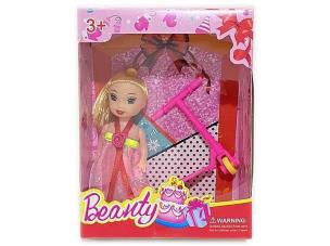 Opakowanie Lalka mini 7cm z hulajnogą