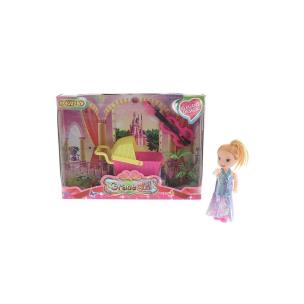 Opakowanie Lalka mini 9cm z wózkiem