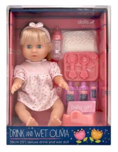 Opakowanie Lalka Olivia pijąca i sikająca 38 cm