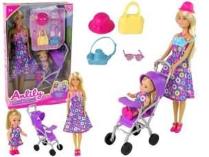 Opakowanie Lalka z dzieckiem w wózku + akcesoria