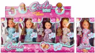 Opakowanie Lalka z pieskiem 12cm mix