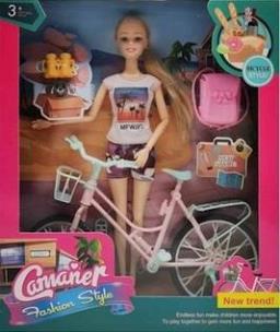 Opakowanie Lalka zestaw z rowerem