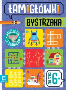 Okładka książki Łamigłówki bystrzaka. Książeczka ze słonikiem