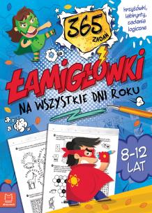 Łamigłówki na wszystkie dni roku. 365 zadań. Autor:   Praca zbiorowa. Multiszop.pl Okładka książki Łamigłówki na wszystkie dni roku. 365 zadań