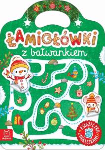 Łamigłówki z bałwankiem. Książeczka z naklejkami. Autor:   Praca zbiorowa. Multiszop.pl Okładka książki Łamigłówki z bałwankiem. Książeczka z naklejkami