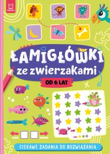 Łamigłówki ze zwierzakami. Ciekawe zadania do rozwiązania. Autor: Bator Agnieszka. Multiszop.pl Okładka książki Łamigłówki ze zwierzakami. Ciekawe zadania do rozwiązania