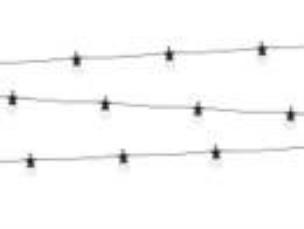Lampki dekoracyjne LED czarne 5m. Wydawca: PartyDeco. Multiszop.pl Opakowanie Lampki dekoracyjne LED czarne 5m