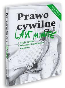 Last Minute. Prawo cywilne cz.1 1.06.2022. Autor: Anna Gólska. Multiszop.pl Okładka książki Last Minute. Prawo cywilne cz.1 1.06.2022