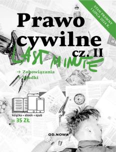 Last Minute prawo cywilne cz.2. Autor: Bogusław Gąszcz, Talaga Anna. Multiszop.pl Okładka książki Last Minute prawo cywilne cz.2