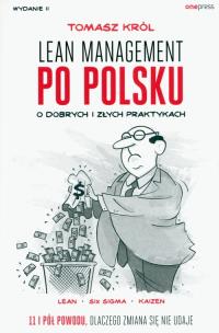 Lean management po polsku. Autor: Tomasz Król. Multiszop.pl Okładka książki Lean management po polsku