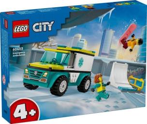 Opakowanie Lego CITY 60403 Karetka i snowboardzista