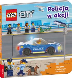 Lego city Policja w akcji Książka z ruchomymi elementami PPS-6004. Autor: Opracowanie zbiorowe. Multiszop.pl Okładka książki Lego city Policja w akcji Książka z ruchomymi elementami PPS-6004
