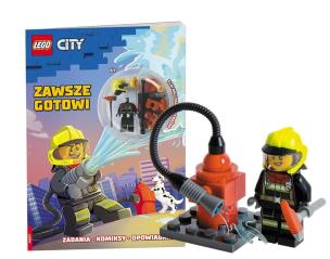 Lego City Zawsze gotowi. Autor: Opracowanie zbiorowe. Multiszop.pl Okładka książki Lego City Zawsze gotowi