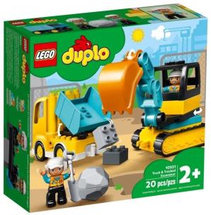 Opakowanie Lego DUPLO 10931 (4szt) Ciężarówka i koparka gąsienicowa