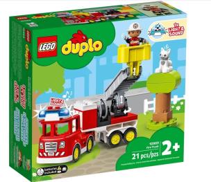 Okładka książki Lego DUPLO 10969 (4szt) Wóz strażacki