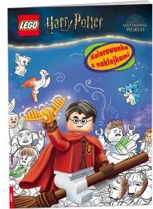 Lego Harry Potter Kolorowanka z naklejkami. Autor: Opracowanie zbiorowe. Multiszop.pl Okładka książki Lego Harry Potter Kolorowanka z naklejkami