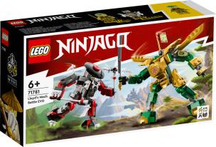 Lego NINJAGO 71781 Starcie Lloyda z Mechem EVO. Wydawca: LEGO(R). Multiszop.pl Opakowanie Lego NINJAGO 71781 Starcie Lloyda z Mechem EVO