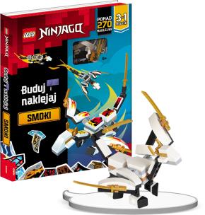 Lego Ninjago Buduj i naklejaj Smoki BSP-6701. Autor: Opracowanie zbiorowe. Multiszop.pl Okładka książki Lego Ninjago Buduj i naklejaj Smoki BSP-6701