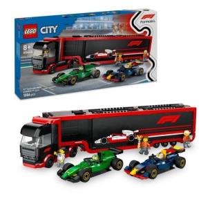 LEGO(R) CITY 60445 (3szt) Ciężarówka z bolidami RB20. Wydawca: LEGO(R). Multiszop.pl Opakowanie LEGO(R) CITY 60445 (3szt) Ciężarówka z bolidami RB20