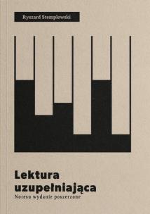 Lektura uzupełniająca. Notesu wydanie poszerzone. Autor: Stemplowski Ryszard. Multiszop.pl Okładka książki Lektura uzupełniająca. Notesu wydanie poszerzone