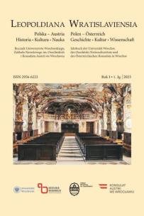 Okładka książki Leopoldiana Wratislaviensia, Rok 1, 2023