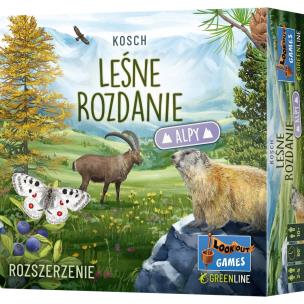Leśne rozdanie: Alpy REBEL. Wydawca: Rebel. Multiszop.pl Opakowanie Leśne rozdanie: Alpy REBEL