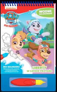 Okładka książki Liberty w zatoce przygód. Psi Patrol. Wodne kolorowanie